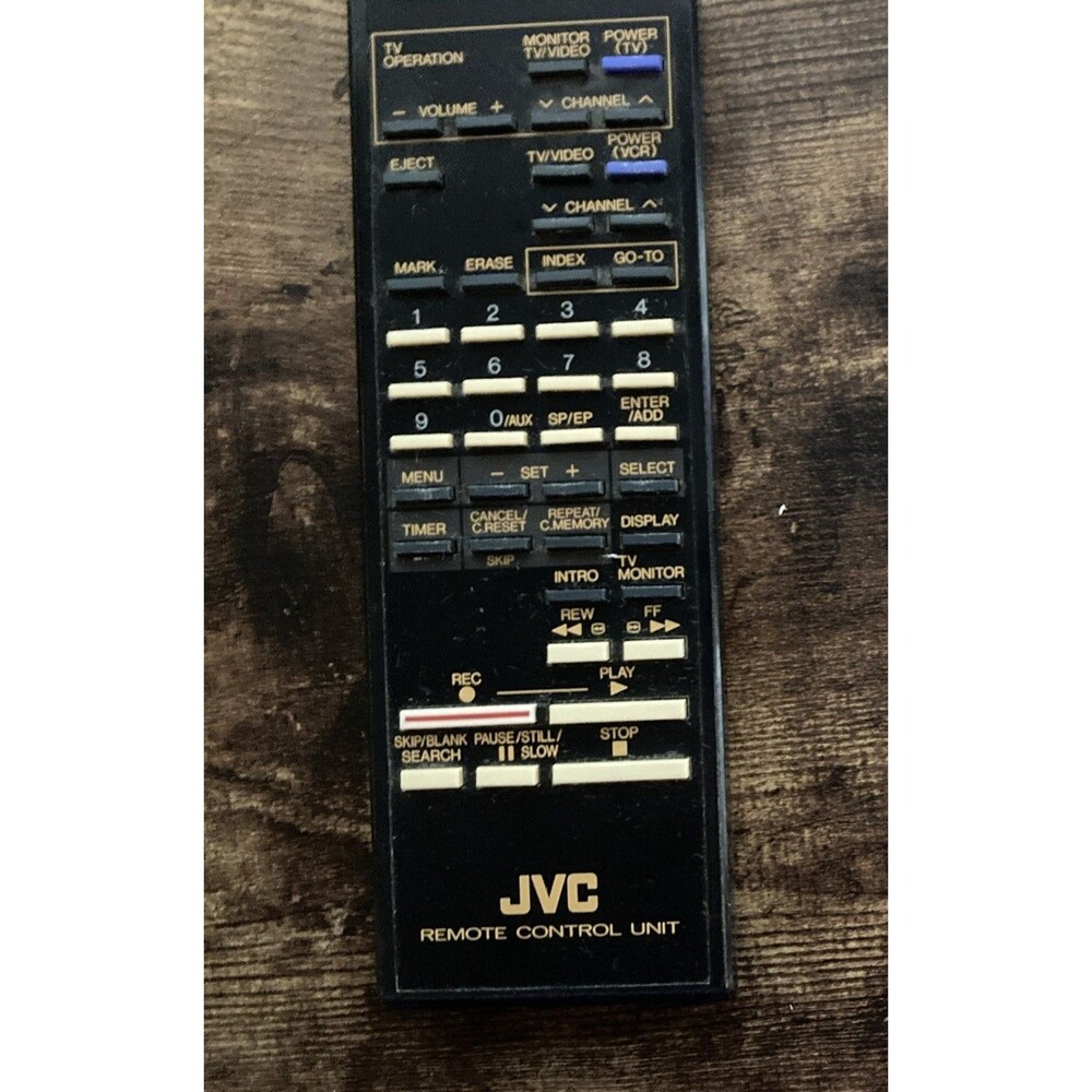JVC PQ10544 Remote Control, OEM for HRD400U, HRS400U, HRD550U, HRD540U +more